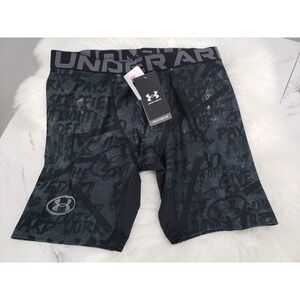 NEW Under Armour Youth Boys XL Black Alter Ego Heatgear Fitted Stretch Shorts